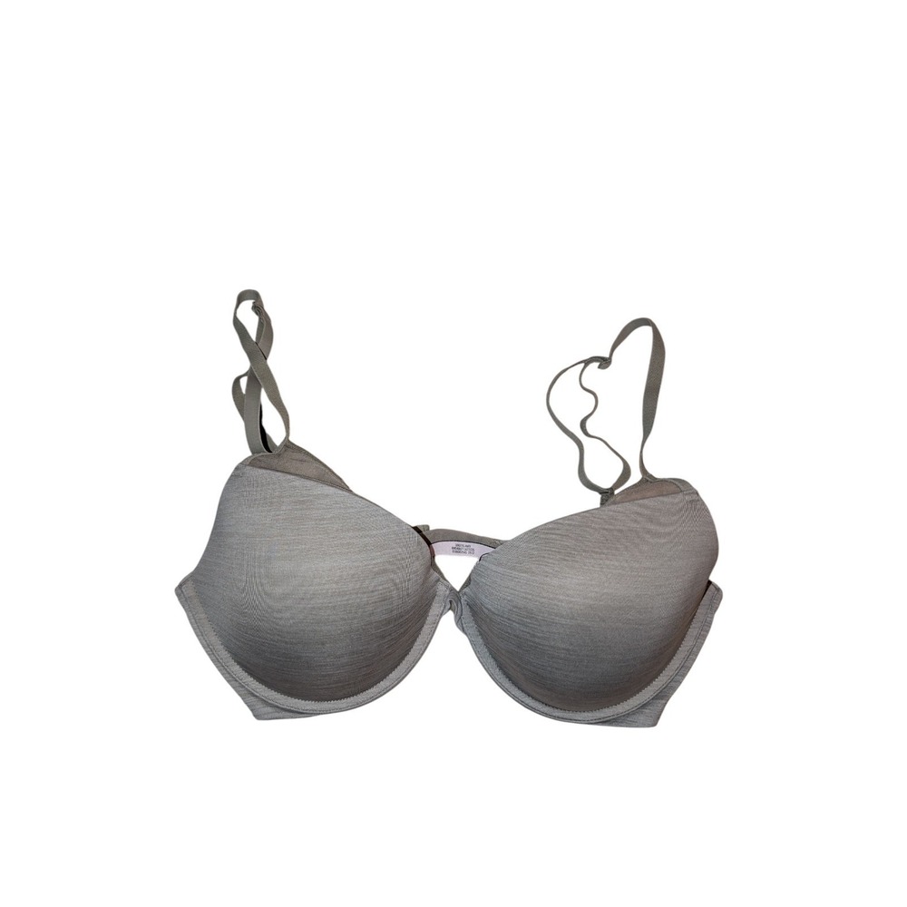 Victoria's‎ Secret Padded Plunge 34DD Gray